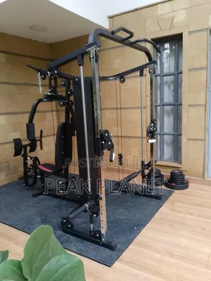 6-in-1 Multifunctional Smith Machine Full Body Gym