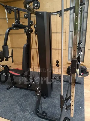 Heavy Duty 6-in-1 Smith Machine Full Body Gym Station