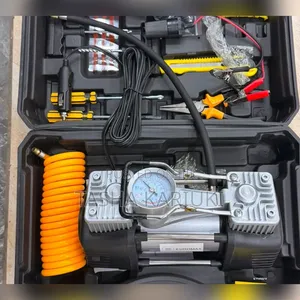 Portable 2-Cylinder Portable Air Compressor With Tools