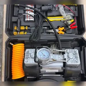 Portable 2-Cylinder Portable Air Compressor With Tools