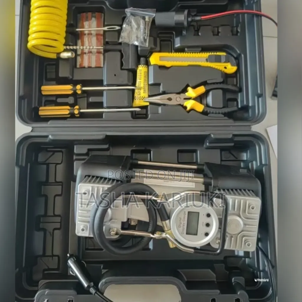 Portable (Digital Gauge)2-Cylinder Portable Air Compressor