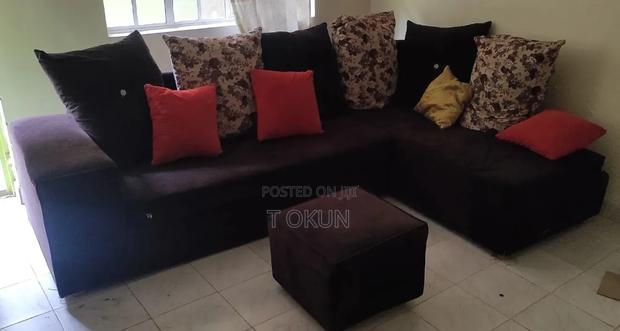 5-Seater, L Shaped Sofa Set. - thumbnail 3