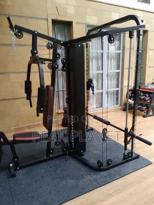 All-in-One Gym Station With Smith Machine Cable Crossover