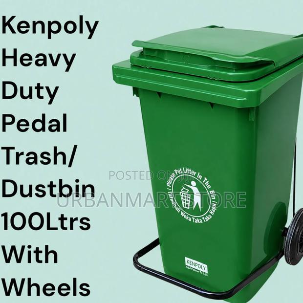 Kenpoly 100L Wheeled Dustbin Heavy Duty Waste Bin