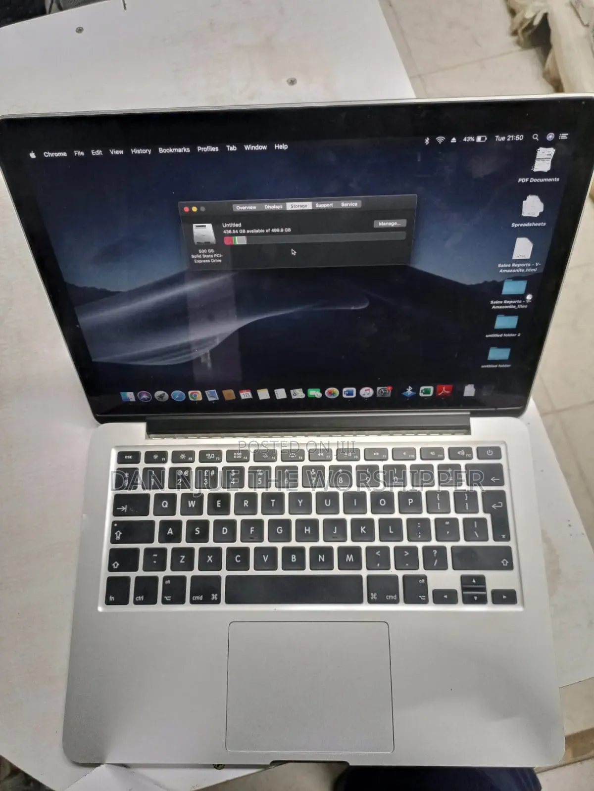 Laptop Apple MacBook Pro 2015 8GB Intel Core i5 SSD 512GB