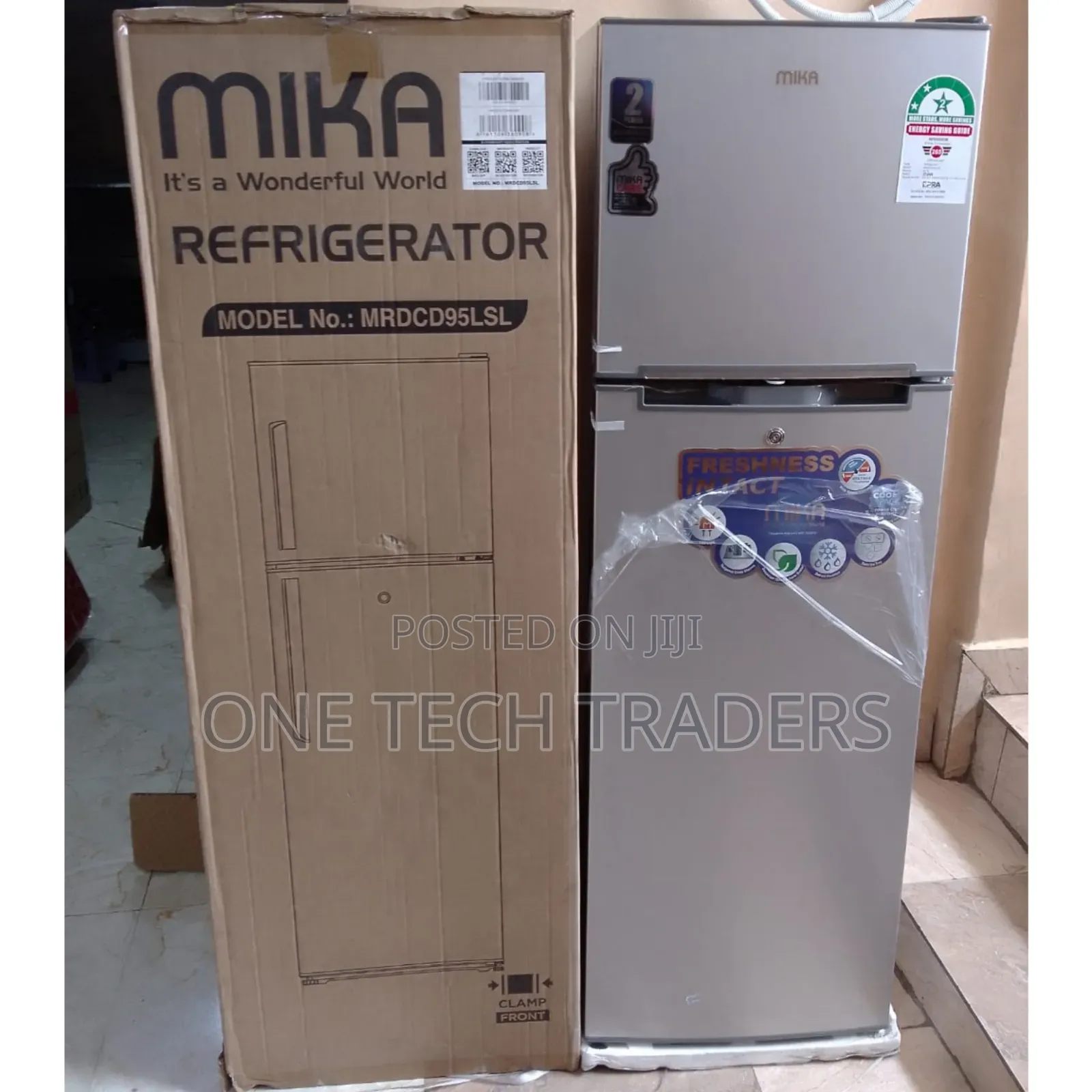 Mika 168 Litres Double Door Refrigerator