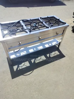 Commercial 3 Burner Stainless Steel Gas Cooker
