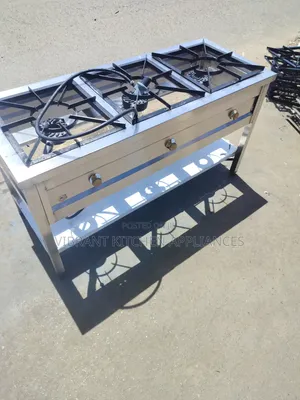 Commercial 3 Burner Stainless Steel Gas Cooker