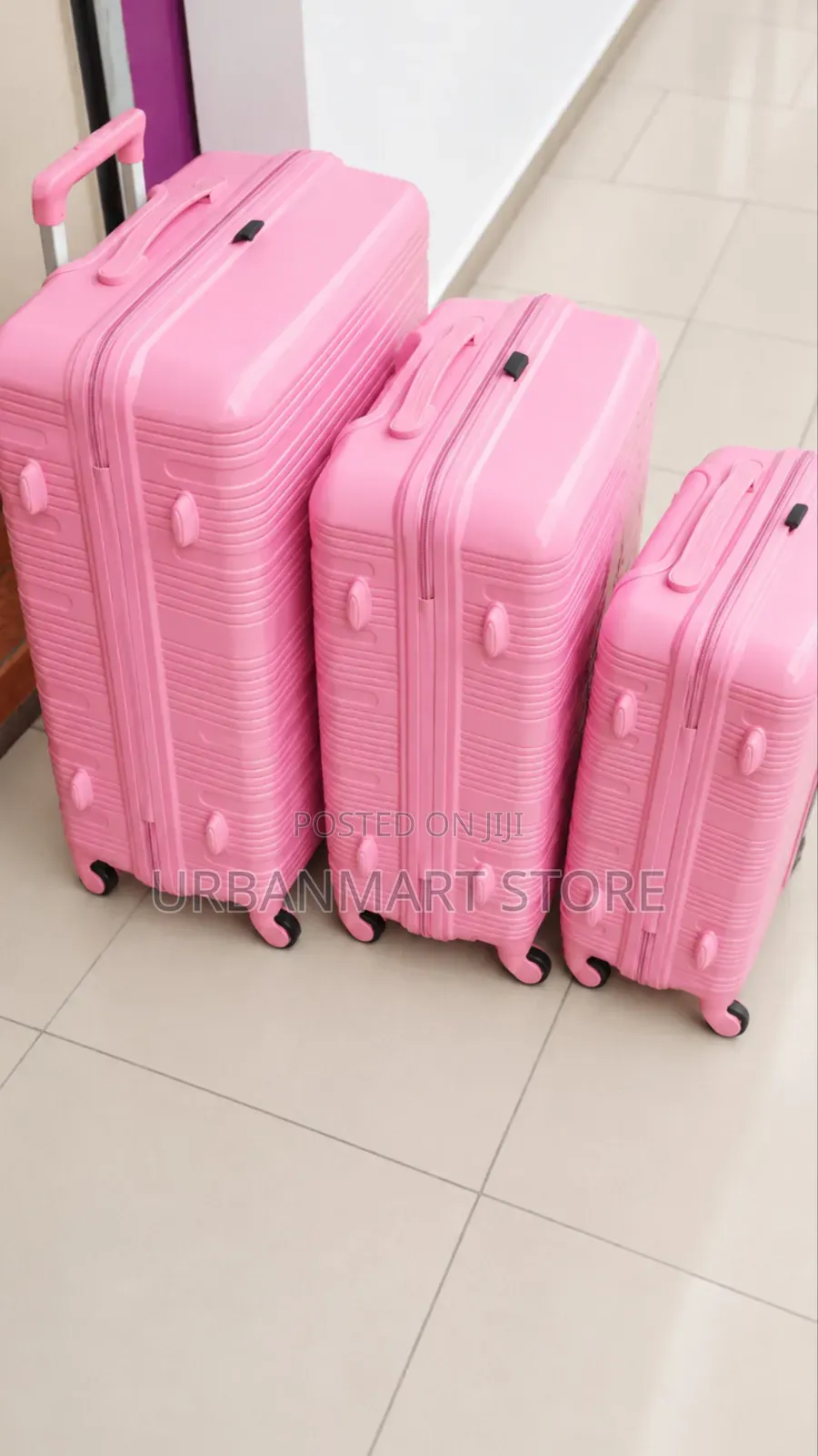 3 in 1 Unbreakable Rubber Suitcase 71cm Travel Luggage, 360° Wheels