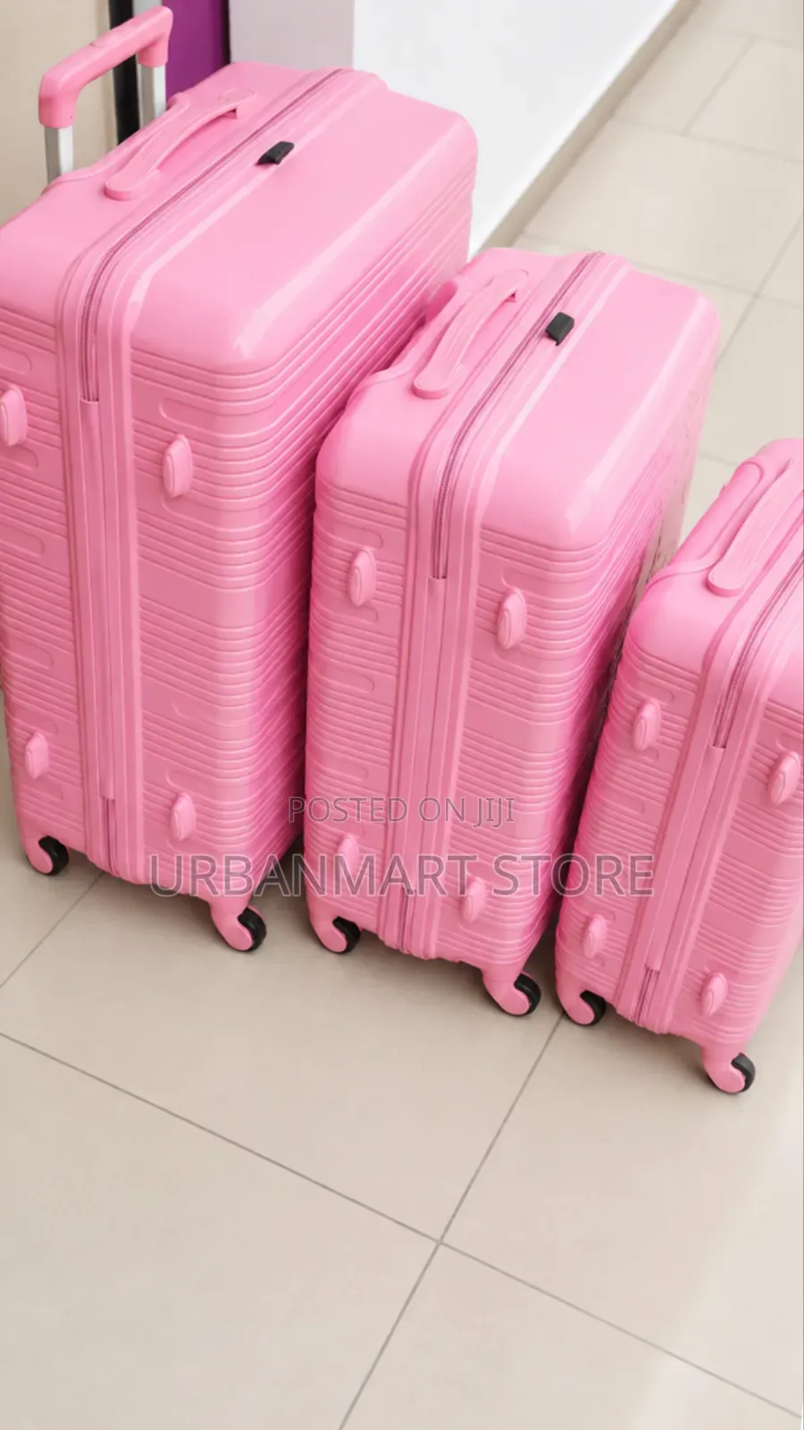 3 in 1 Unbreakable Rubber Suitcase 71cm Travel Luggage, 360° Wheels