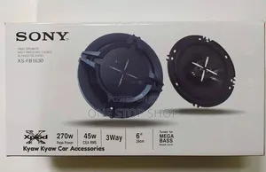 Sony 3_way Coaxial Door Speakers With Black Mesh