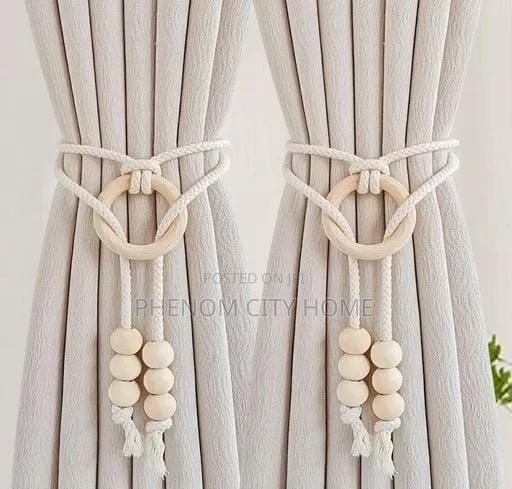 Wooden Buckle Curtain Tiebacks/Holder - thumbnail 2