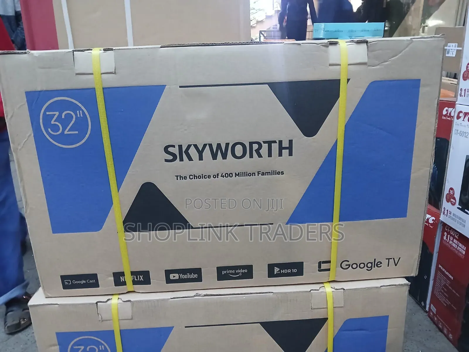 Skyworth 32 Inch, Frameless, Bluetooth Enabled Smart TV