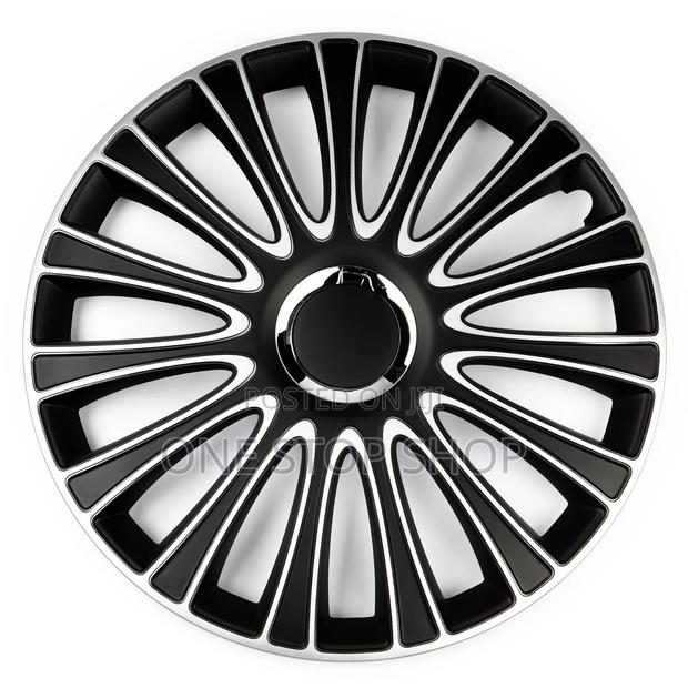 Dual Tone Black and Silver Finish Wheel Cap - thumbnail 2