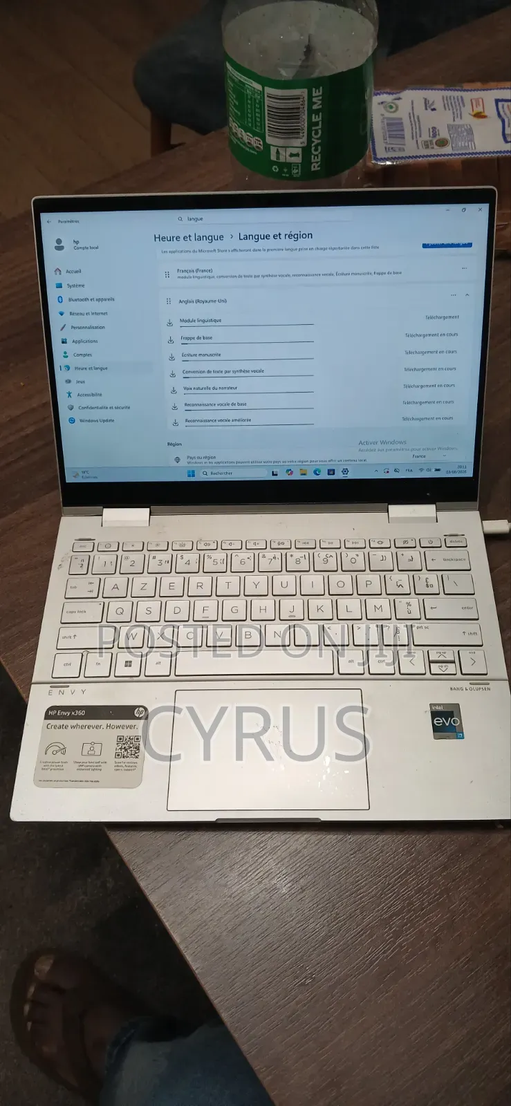 Laptop HP Envy x360 8GB Intel Core i7 SSHD+SSD 500GB