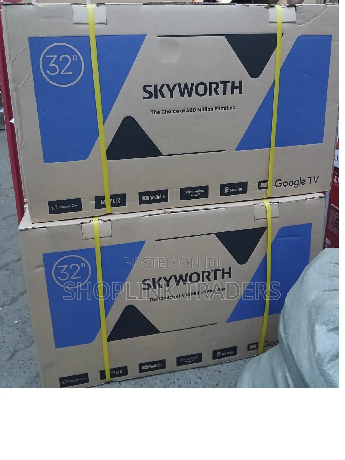 Skyworth 32E3500G 32" Inches Frameless Smart Android TV ,Bluetooth
L