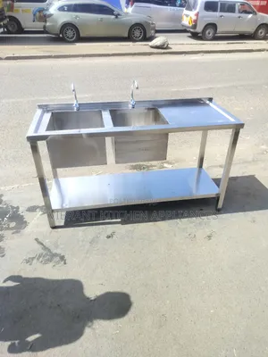 Commercial Stainless Steel Double Bowl Sink