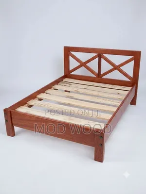 Modern Crossback 5ft by 6ft Solid Wood Bed Frame