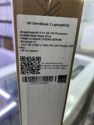 New Laptop HP 16GB Qualcomm Snapdragon X Plus SSD 512GB