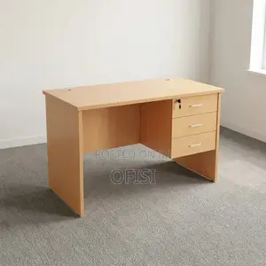 Office Desk; 140cm Study Office Desk With Drawers
