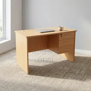 Office Desk; 140cm Study Office Desk With Drawers