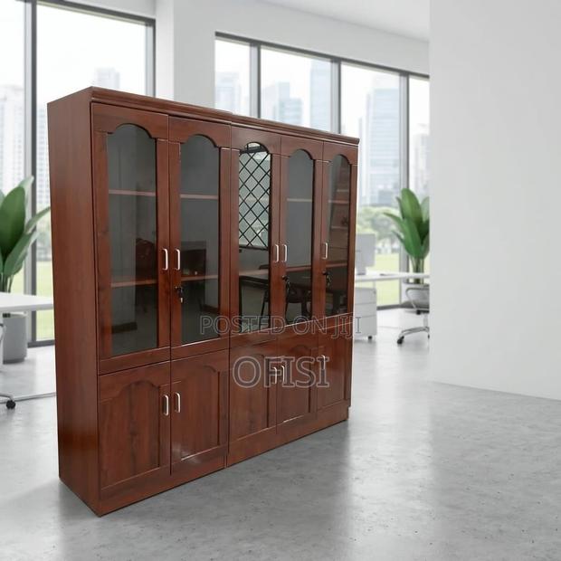 Office Cabinet; 5 Door Wooden Office Cabinet - thumbnail 2