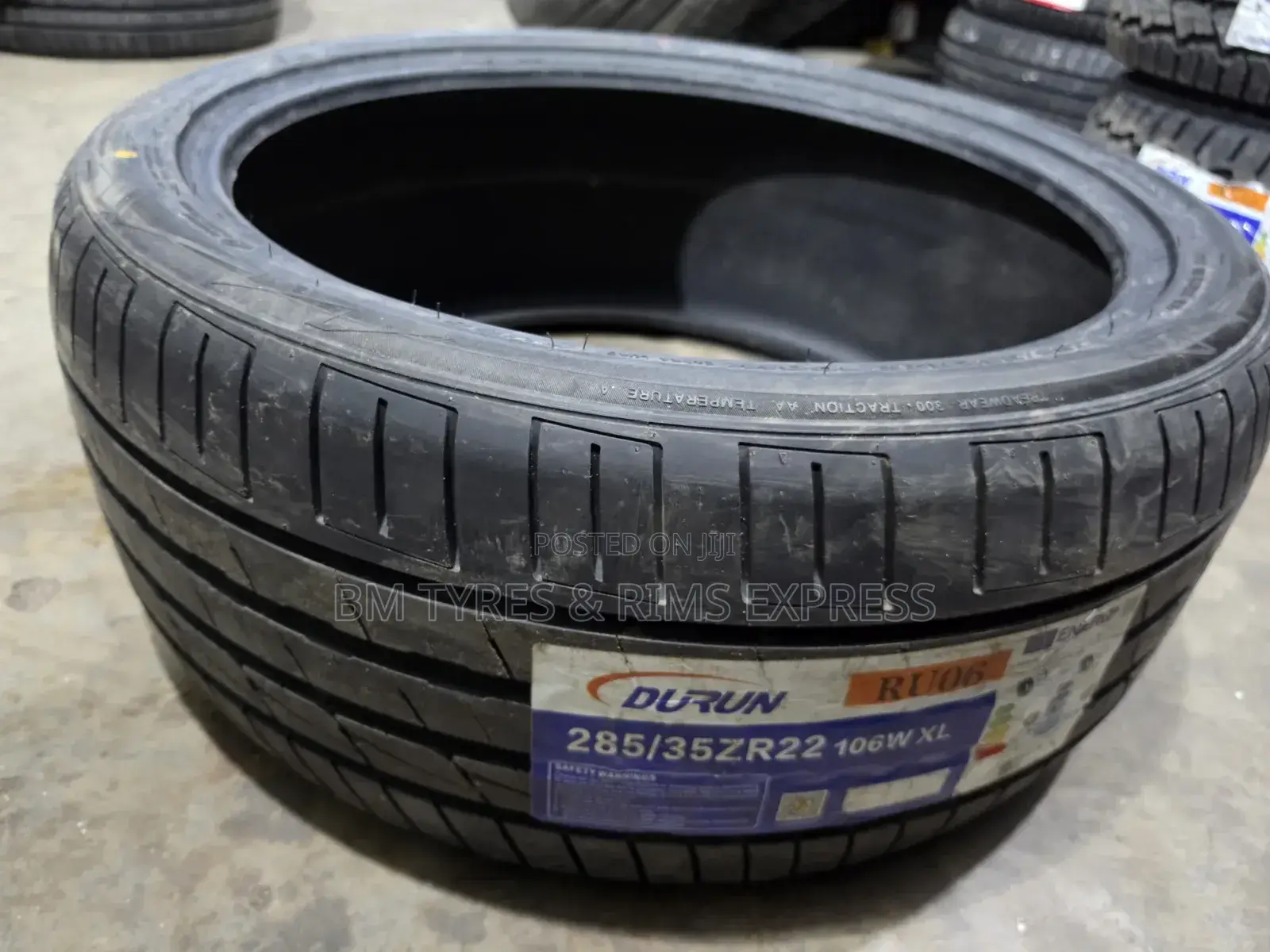 285 /35 R22 Durun Tires.
