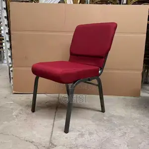 Office Chair; Modern Red Fabric Meeting Chair