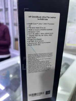 New Laptop HP OmniBook Ultra Flip 14" 16GB Intel Core Ultra 7 SSD 1T