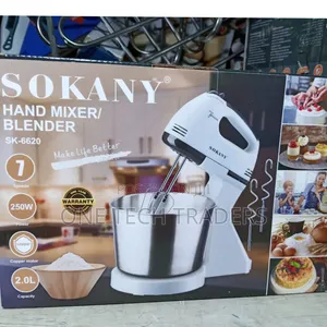 Sokany Hand Mixer With 2 Litre Bowl