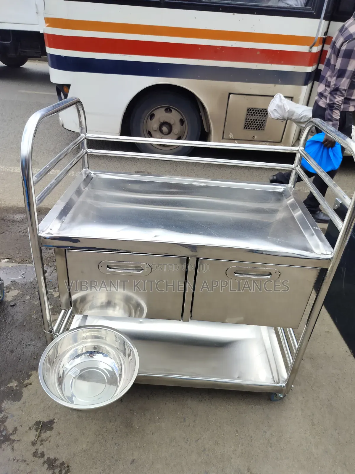 Stainless Steel Surgical Trolley