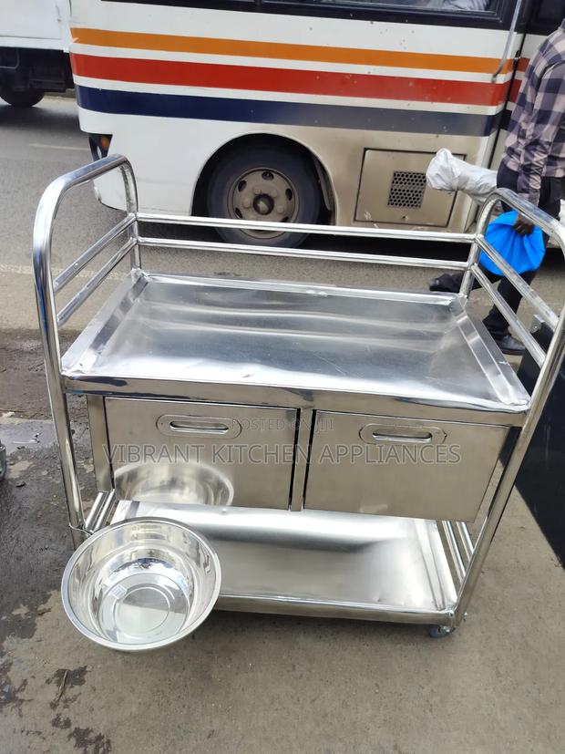 Stainless Steel Surgical Trolley