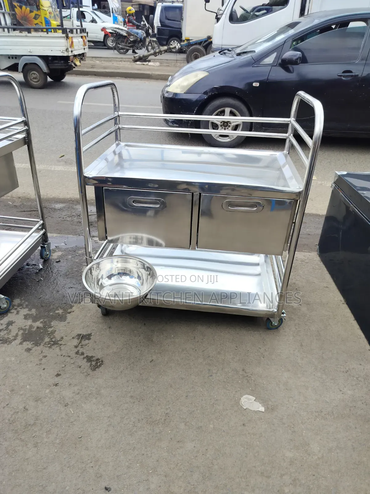 Stainless Steel Surgical Trolley
