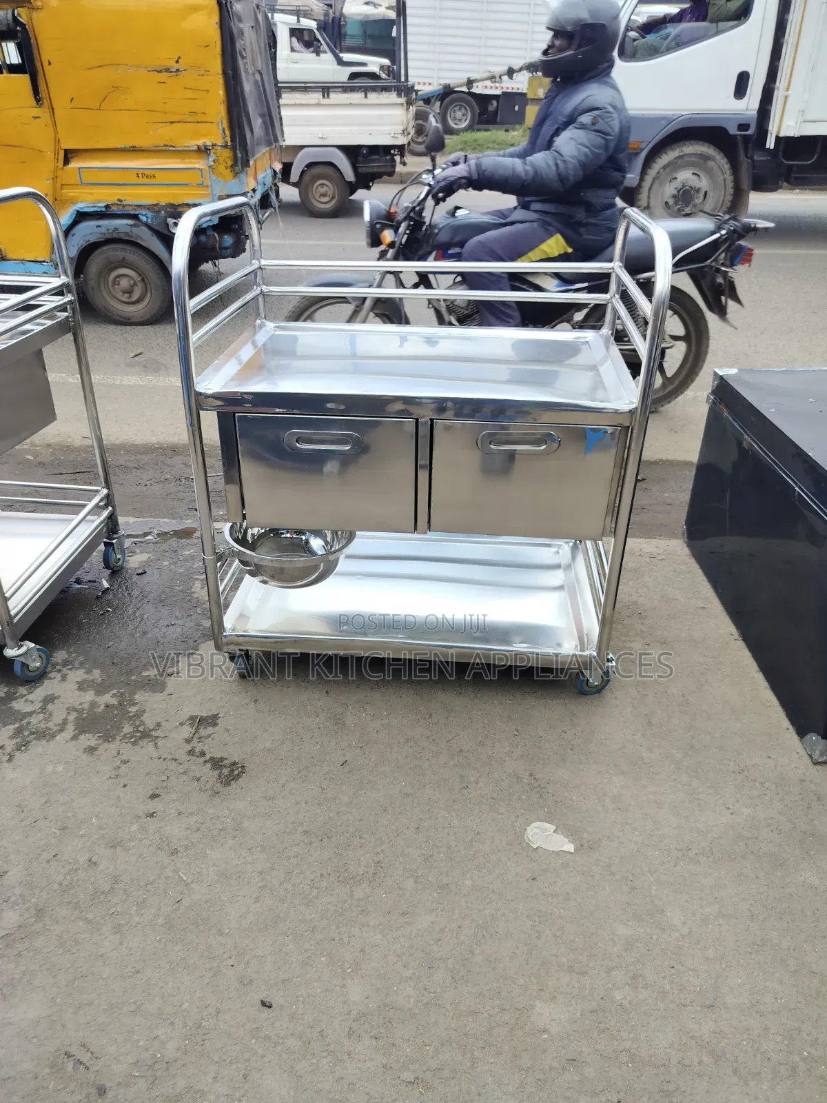Stainless Steel Surgical Trolley