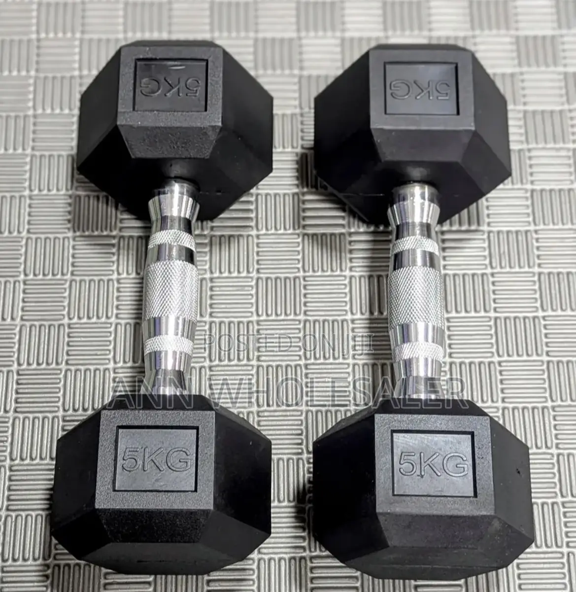 5kg Hexagonal Dumbbells