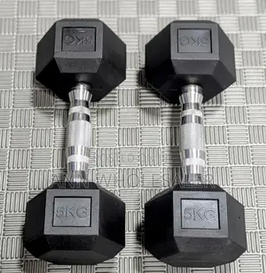 5kg Hexagonal Dumbbells
