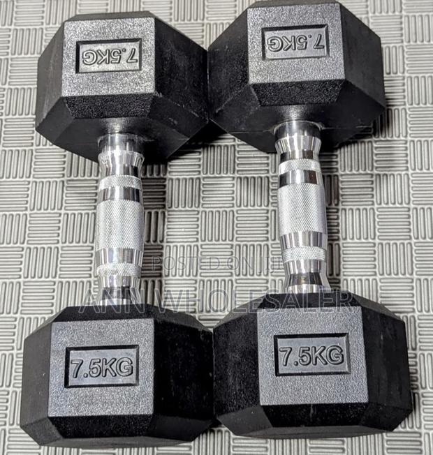 7.5kg Hexagonal Dumbbells