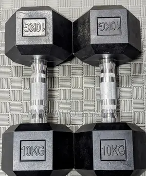 10kg Hexagonal Dumbbells