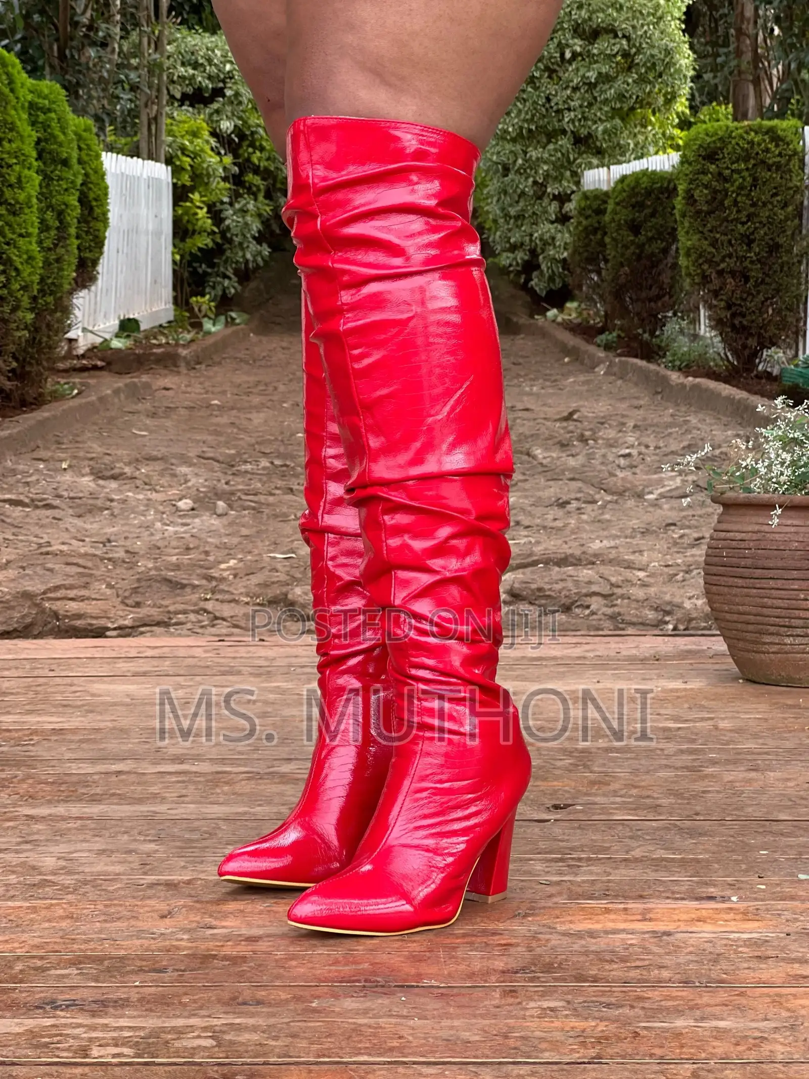 Premium Ruched 3 Inch Thigh-High Boots Size 37-42