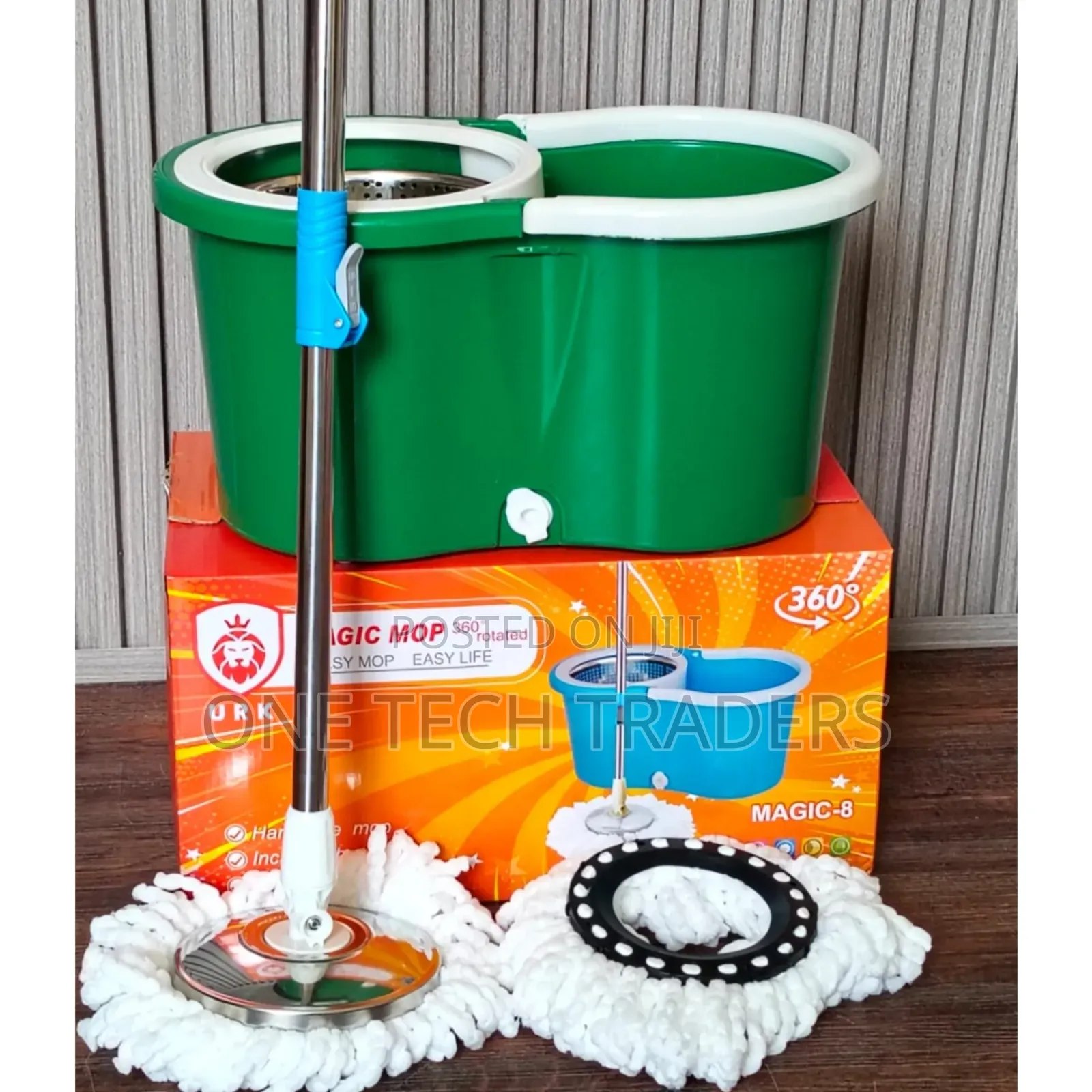 Mettalic Spin Mop- Rotating 360°