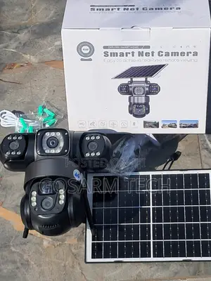 PTZ V380 Dual Lens 4g Solar Camera Night Vision Two Way Audio