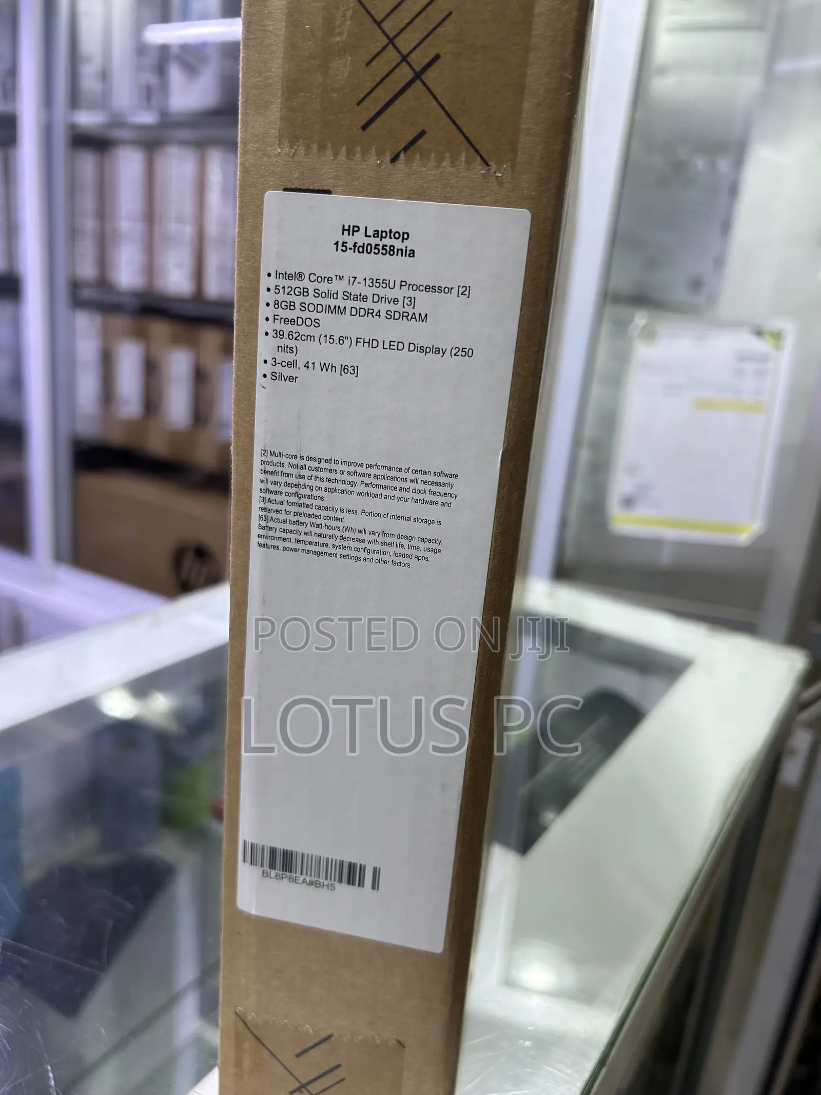 New Laptop HP 15-fd0290ns 8GB Intel Core i7 SSD 512GB