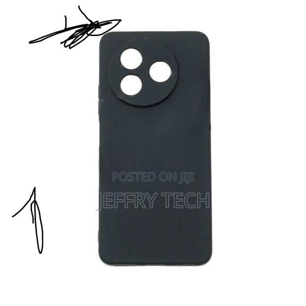Silicone Back Cover for ITEL S24-Black - thumbnail 2
