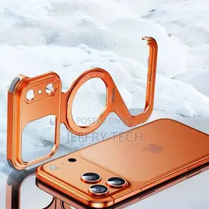 Cover for iPhone 17 Pro Max Magnetic Metal Frame Case Mag Safe Stand
