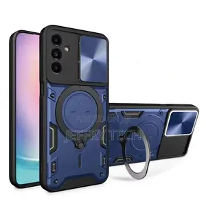 Samsung Galaxy A16 4g/5g Black Case Cover With Ring Holder Kickstand