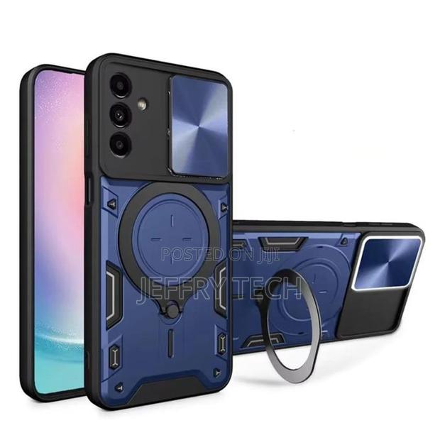 Samsung Galaxy A16 4g/5g Black Case Cover With Ring Holder Kickstand