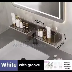 Metallic Faucet Storage Rack