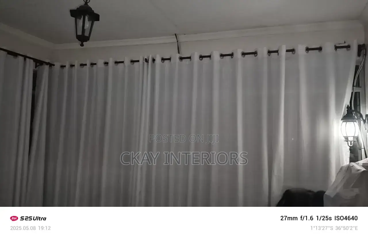 Luxury You Can See, Grey and White Window Curtains
