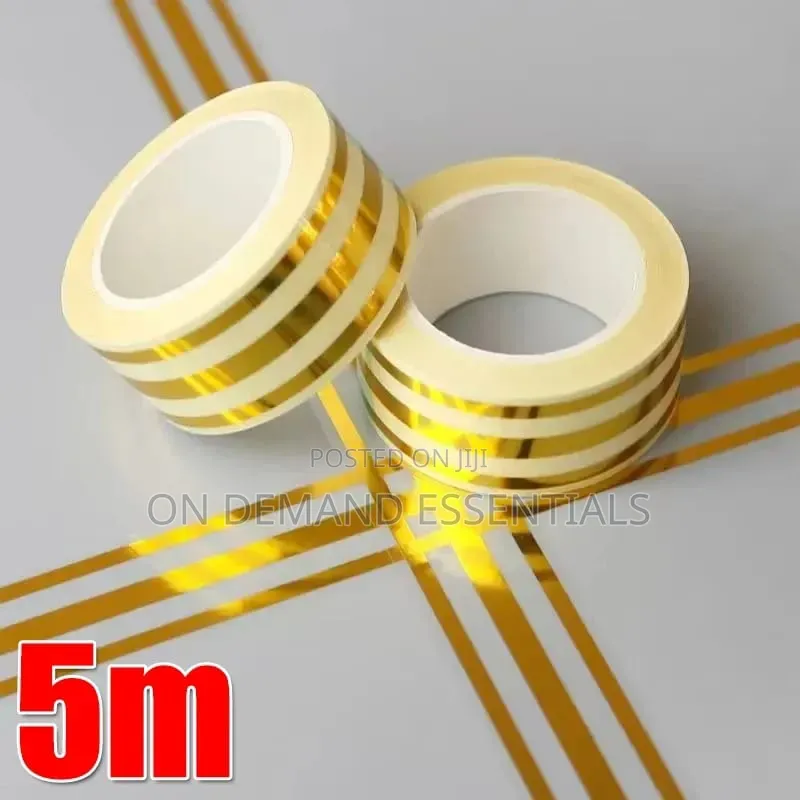 2.5cm*5m Ceramic Tile Gap Gold Tape