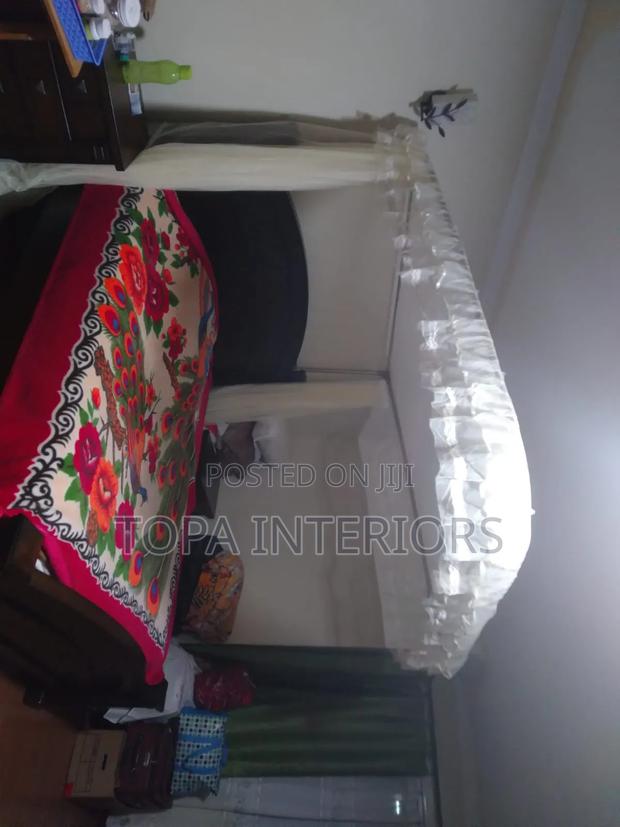 Durable Mesh Bed Curtains Sliding Rail Mosquito Net Drapes - main view